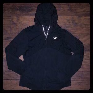 Black Hollister Zip up Jacket